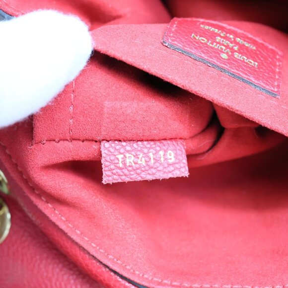 Louis Vuitton Vavin BB Monogram Empreinte Leather Shoulder Bag Red - Picture 14 of 14